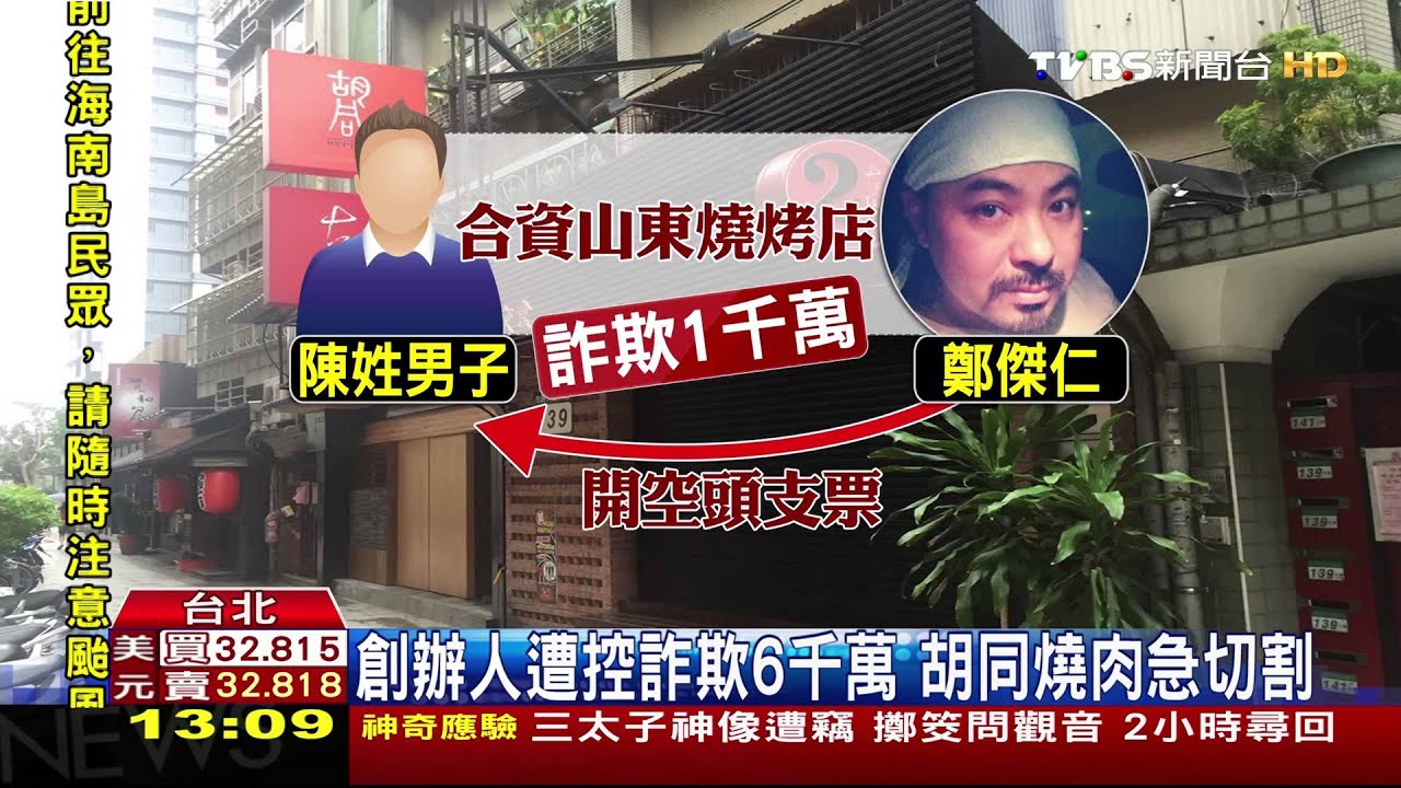 創辦人遭控詐欺6千萬　胡同燒肉急切割