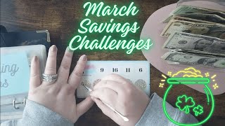 March Cash Stuffing No. 1 | Savings Challenges | $211