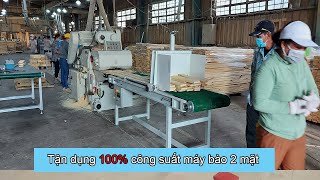 Băng tải nạp phôi cho máy bào 2 mặt | FC-B600P