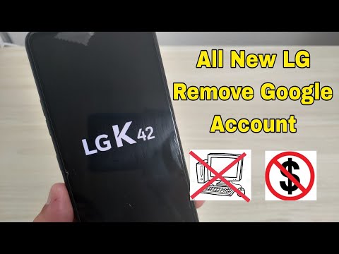 Lg K42, K52, K62... Remove Google account Bypass FRP. Without box or PC.