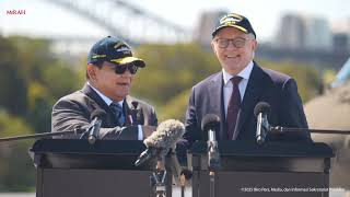 Presiden Prabowo dan PM Albanese Umumkan Perjanjian Keamanan Baru Australia–Indonesia di Kapal HMAS Canberra