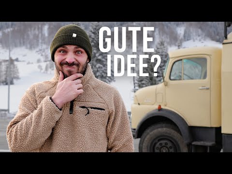 Über die ALPEN im 60 Jahre alten Wohnmobil ❄️