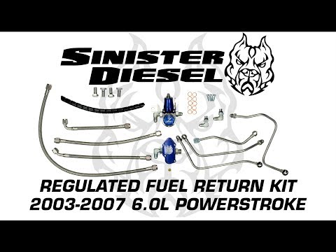 Sinister Diesel Regulated Fuel Return Install for 6.0L Powerstroke