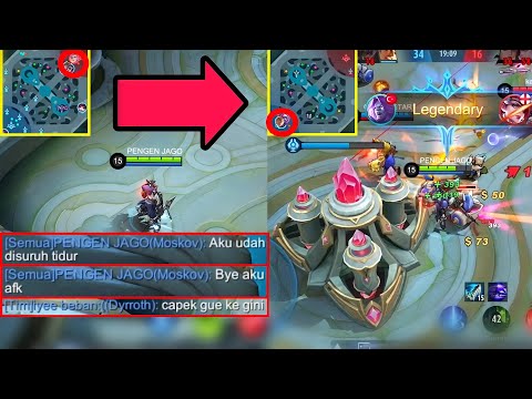 PRANK TOP 1 MOSKOV AFK PART 10, DI SURUH TIDUR MAMA, TIM JADI FRUSTASI WKWK - MOBILE LEGENDS