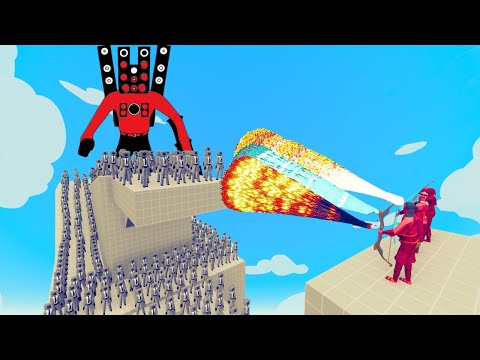 100x SPEAKER MAN + 2x GIANT TITAN SPEAKERMAN vs 3x EVERY GOD