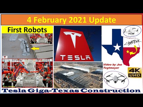 Tesla Gigafactory Texas 4 February 2021 Cyber Truck & Model Y Factory Construction Update (08:00AM)
