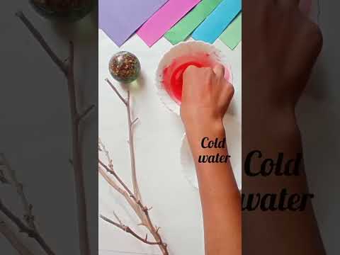 DIY Beautiful flower making with candle || candle wax flower tree #shorts #youtubeshorts