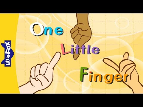 One little finger - learning songs - little fox - animated songs for kids