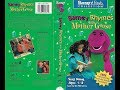Barney Rhymes With Mother Goose 1992 1993 VHS Full In HD