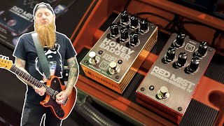 Video thumbnail for Redbeard Effects Honey Badger & Red Mist With Mikey Demus | NAMM 2020 by CatPick Studios