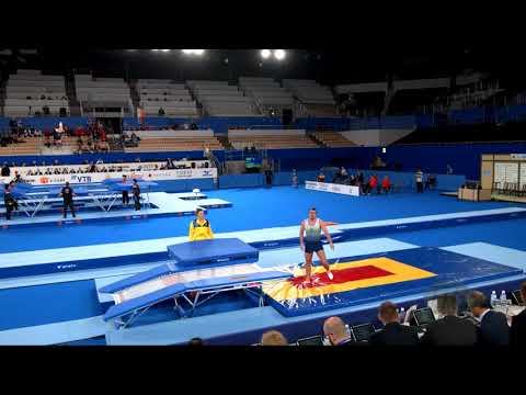CHOBOTARYOV Vladyslav (UKR) M - 2019 Trampoline Worlds, Tokyo (JPN) - Qualification Double Mini R2