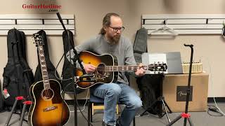 Video thumbnail for Gibson Southern Jumbo & Hummingbird Standard Demo at GuitarHotline #gibsonguitars #guitarstore by GuitarHotline