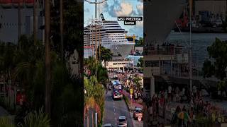 MSC PREZIOSA cruise ship  cruzeiro navio  Santos  Uruguai @cruzeiros2025 #maior #ultima  #shorts