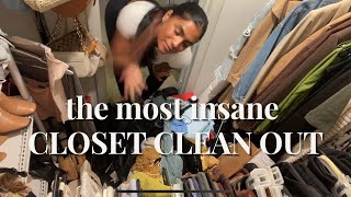 EXTREME CLOSET MAKEOVER!! getting rid of 14 bags... spring clean out, organization tips, declutter +