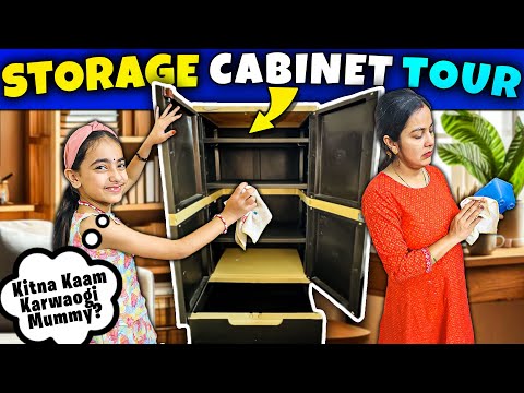 Storage Cabinet Tour🎀| Stationery Collection🌈| Stationery Organisation | Samayra Narula and Family |