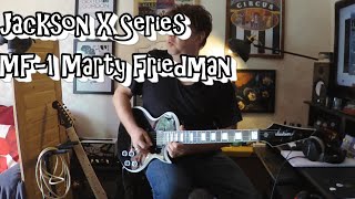 Video thumbnail for Jackson Marty friedman MF-1 X Series Full Demo and description. by Damon “The Gnome of Tone!” Chivers