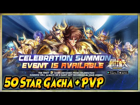 50 STAR GACHA.. Lumayan Dapat TOME + PVP w/ SAGA RC - Saint Seiya: Awakening