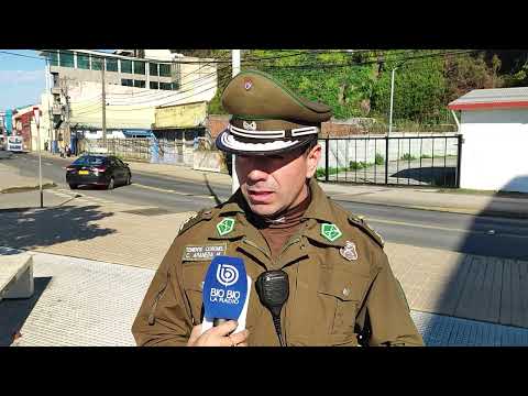 Detienen a 4 sujetos tras violento asalto con machete a conductor de camión en Talcahuano