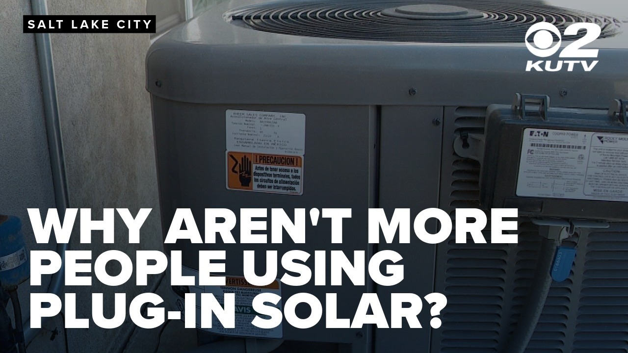 Plug-in balcony solar panels connected to a home outlet in Utah
