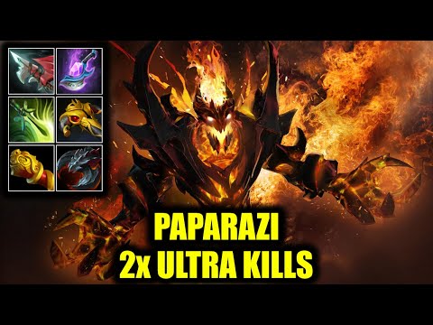 🔥 2x ULTRA KILLS - Paparazi - Shadow Fiend - 24 Kills - DOTA 2 Pro Game Highlights