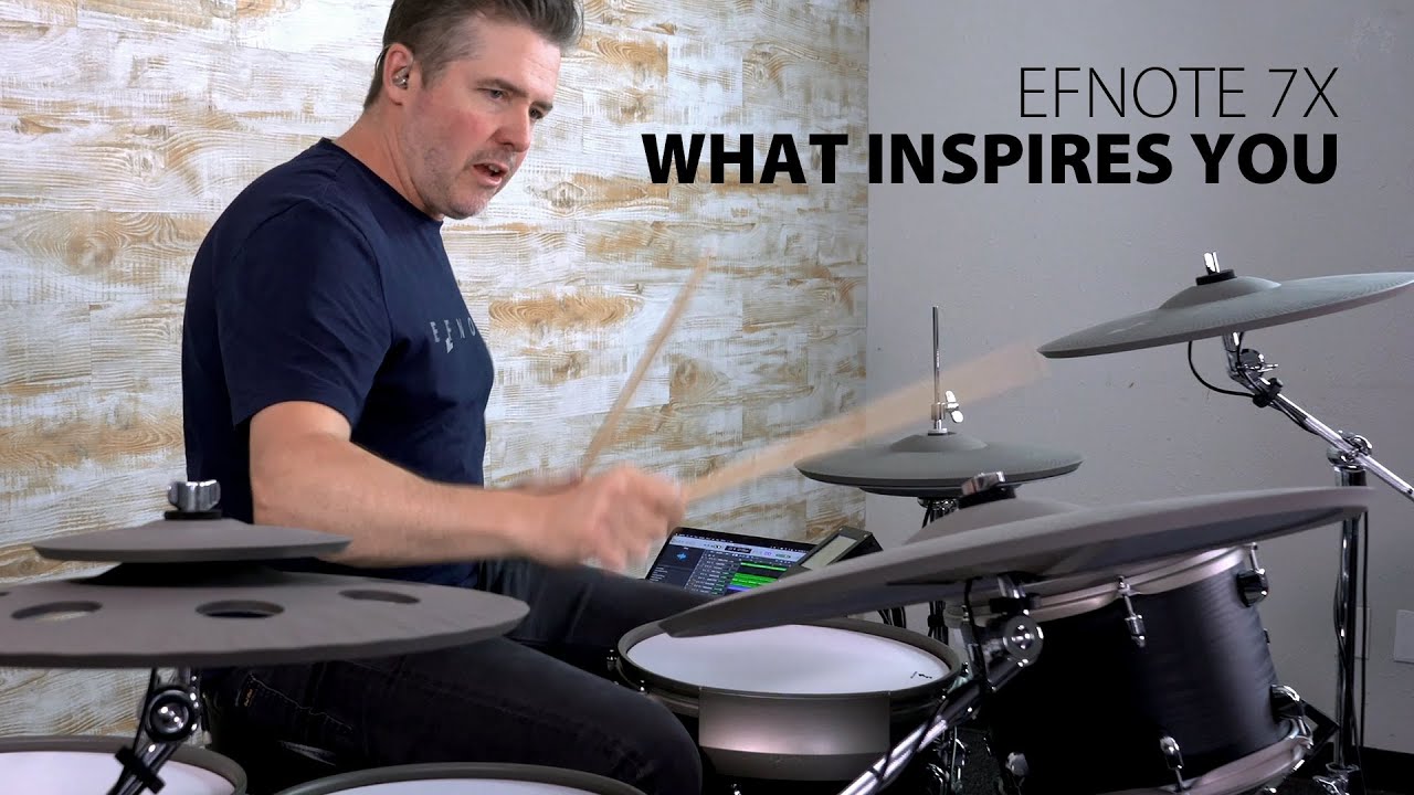 EFNOTE EST-7X Electronic Drum Kit w/A+C+E Package