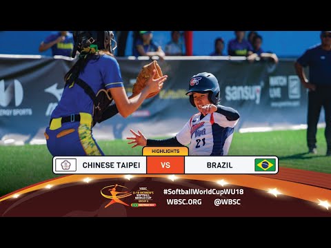 Highlights | Game 5 Chinese Taipei vs Brazil | 2024 WBSC U-18 Women's Softball World Cup - Group A