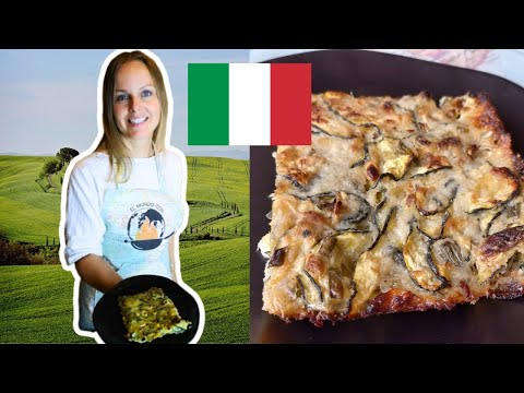 SCARPACCIA Toscana: ¡Una Torta Salada hecha con flores de calabacín!