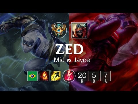 Zed Mid vs Jayce - BR Challenger Patch 8.21