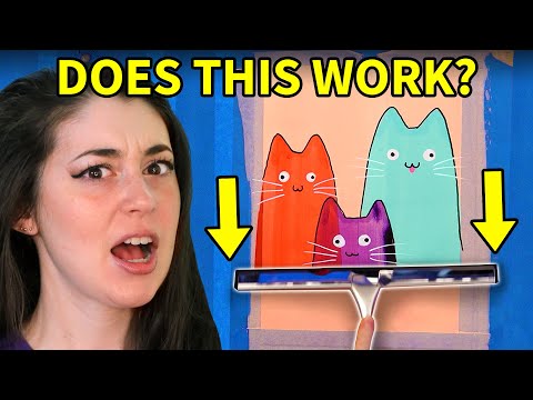 Painting with a Squeegee is WEIRD but SATISFYING