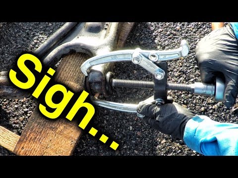 The Struggle: Saab 9-5 Front Control Arm Bushing Removal - Trionic Seven
