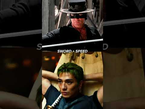 Zorro (THE LEGEND OF ZORRO) vs Roronoa Zoro #shorts #zorro #zoro