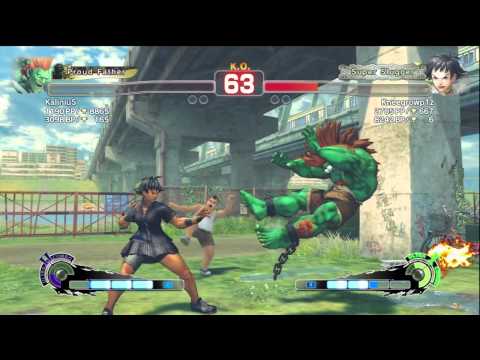 SSF4 AE KaliniuS (Blanka) VS. Kneegrowp1z (Makato) Rank