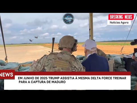  TRUMP ASSISTINDO À MESMA DELTA FORCE TREINAR EM JUNHO 2025 PARA A CAPTURA DE MADURO. 