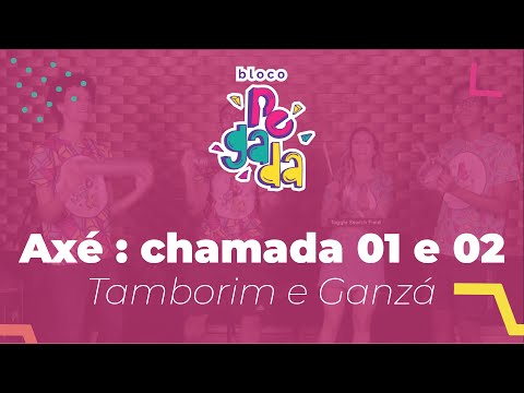 Ritmos Bloco Pegada - Axé com chamadas (Tamborim e Ganzá)