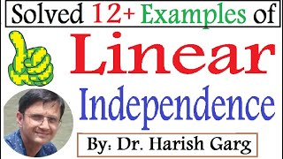 Linear Independence | LI and LD | 4 Different Methods