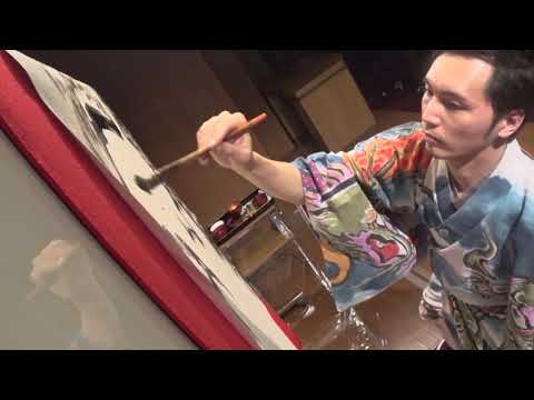 英米文学科 ZEN,KOMAZAWA,ART  安西智×吉井一博　ライブペインティング　［駒澤大学禅ブランディング事業　対談企画第3弾］