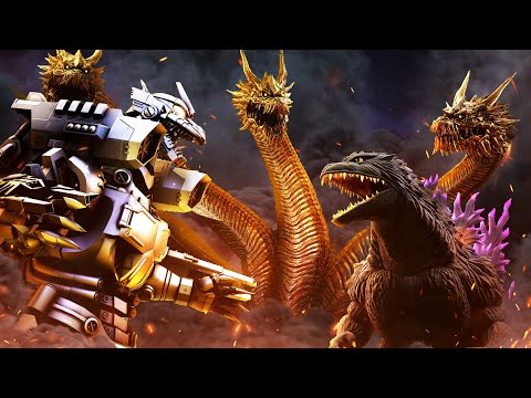 GODZILLA vs KIRYU, GHIDORAH, MEGALON and GIGAN