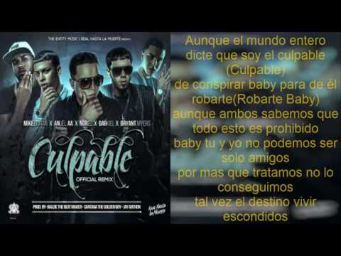 Mike Duran Ft. Anuel AA❌Noriel❌Darkiel❌Bryant Myers & K.R - Culpable (Full Version Remix)(Letra)