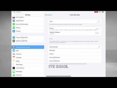 HOW TO ENABLE OR DISABLE PUSH BUTTON IN IPADOS 13.6 (IPAD)