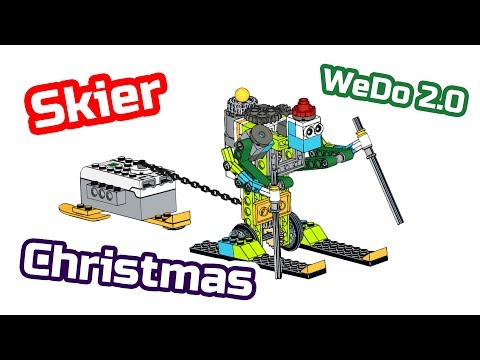 Инструкция сборки Новогоднего Лыжника из Lego WeDo 2.0