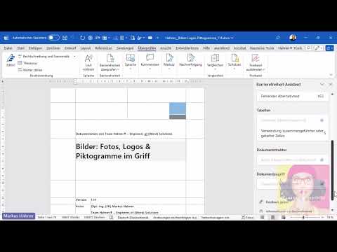 Das #Lösungsvideo 886: Barrierefreiheit des aktuellen Word-Dokuments prüfen