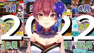【マリンカレンダー2022】マリン船長の1年をまとめてみました!【宝鐘マリン切り抜き】