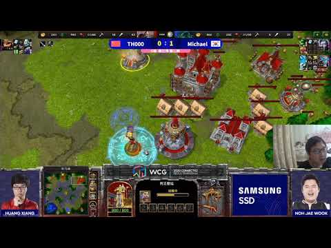 WCG2020小组赛 魔兽争霸大帝解说 TH000 vs Michael 2 AZ