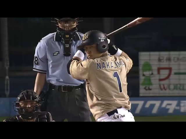 【3回表】これぞ4番!! バファローズ・中島同点アーチ!! 2015/8/6 M-Bs
