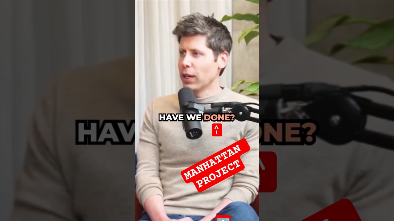 GPT Compared to Manhattan Project by Sam Altman #chatgpt #artificialintelligence #ai
