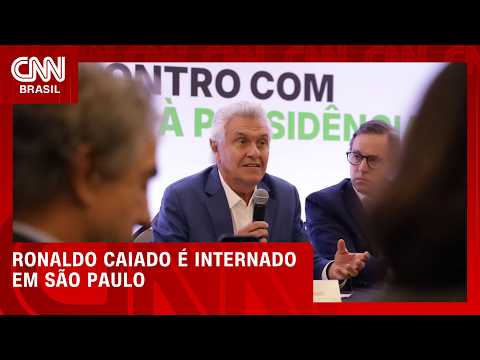Caiado é internado em SP após diagnóstico de faringite aguda | CNN 360°