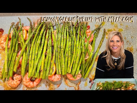 Easy Weeknight Dinner One Pan Garlic Shrimp & Asparagus in Under 30 Minutes