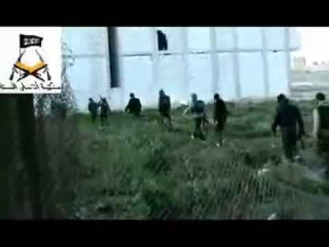 مشاركة كتيبة أنصار السنة بالهجوم على مواقع قوات النظام على طريق مطار دمشق الدولي في الغوطة الشرقية في ريف دمشق