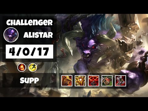 Alistar Challenger Gameplay S11 Replay 11.18 Support (4/0/17) - KOREAN