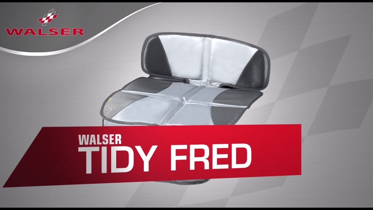 Preview: Child seat pad Tidy Fred, protective pad child seat grey/black